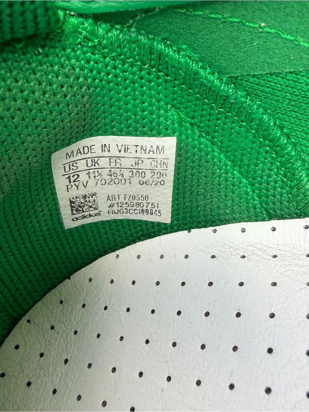 Human Made x adidas Tokio Solar Green FZ0550 Size 12 - Picture 8 of 8